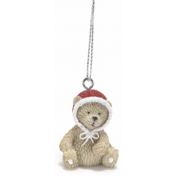 Christmas ornament, teddy bear, resin